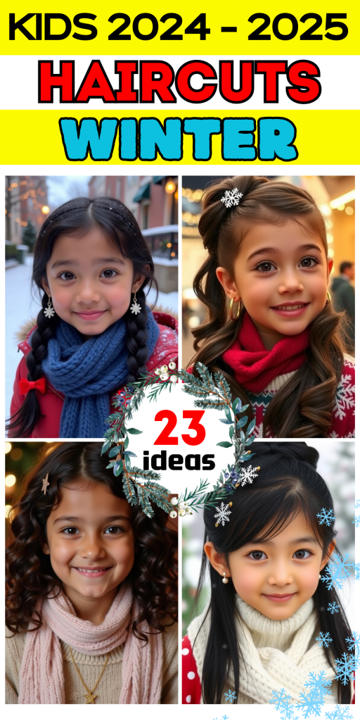 23 Top Winter Hairstyles for Kids 2024-2025: Trendy and Cozy Ideas