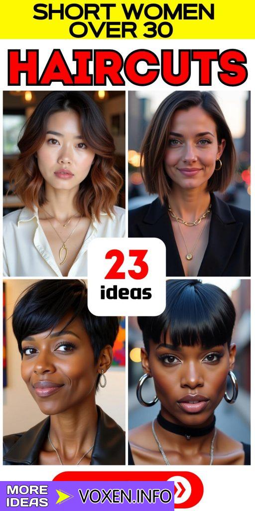 23 Stylish Short Haircuts for Women Over 30