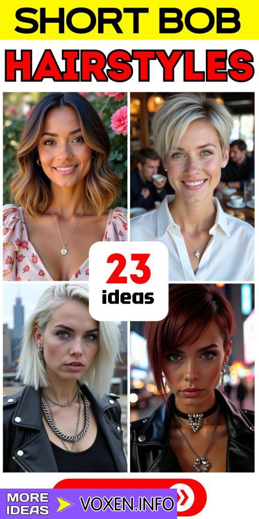 23 Trendy Short Bob Hairstyles for Every Hair Type and Face Shape