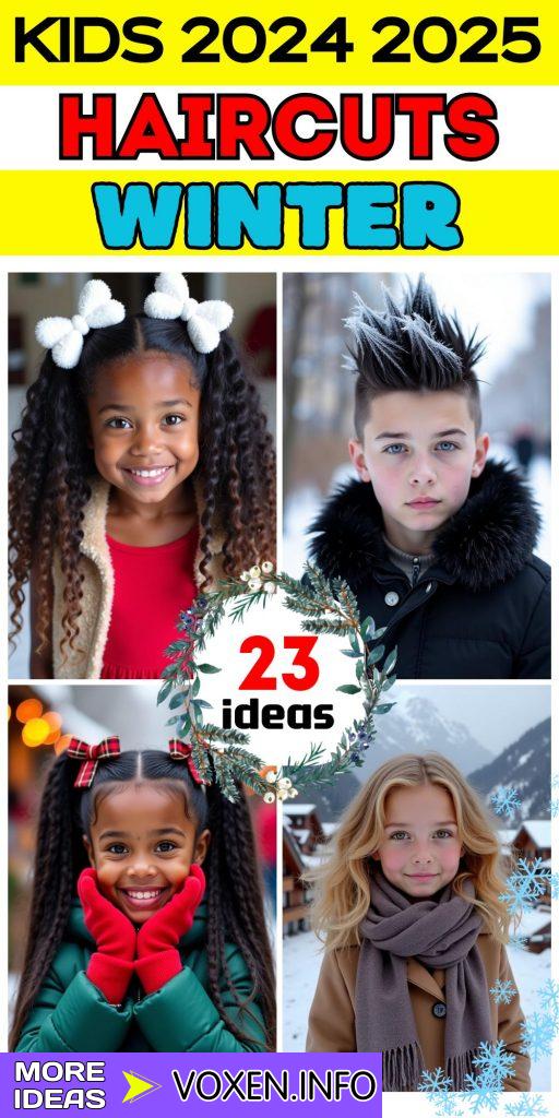 23 Best Winter Hairstyles for Kids 2024-2025: Trendy and Practical Looks for Boys and Girls