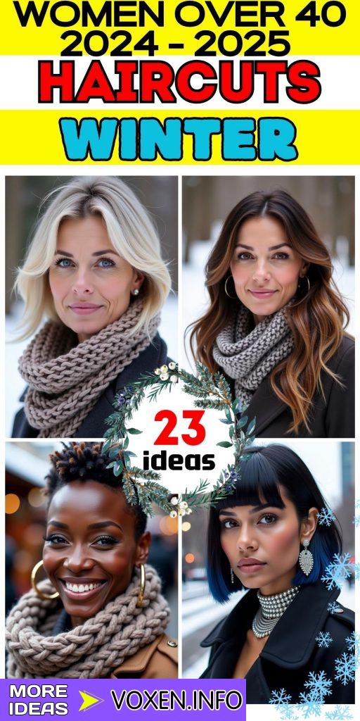 23 Trendy Winter Haircuts for Women Over 40 2024-2025: Stylish Bob, Lob, Pixie, and More!