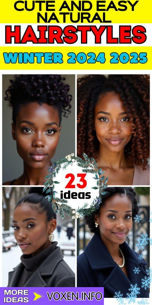 23 Cute and Easy Winter Natural Hairstyles for Effortless Style 2024 2025