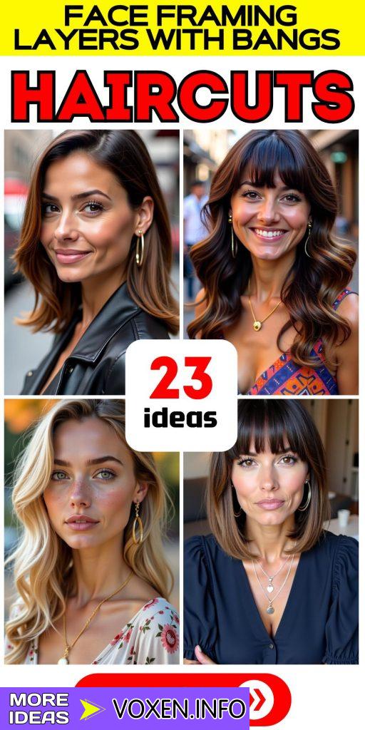 23 Discover the Best Face Framing Layers with Bangs for Every Hair Type