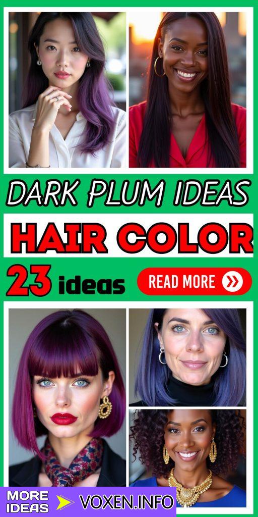 23 Bold Dark Plum Hair Color Ideas for a Stunning Transformation