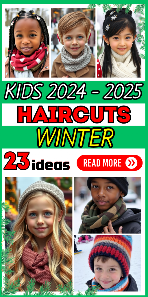 23 Top Winter Hairstyles for Kids 2024-2025: Trendy and Cozy Ideas