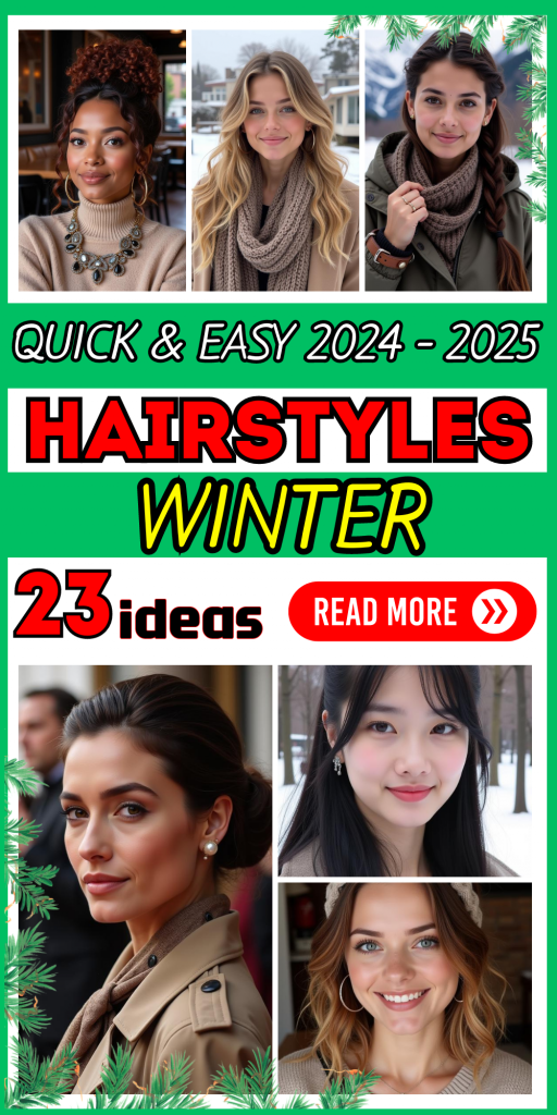 23 Quick and Easy Winter Hairstyles 2024-2025: Stay Chic in the Cold