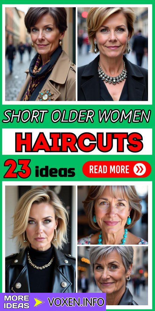 23 Best Short Haircuts for Older Women Over 50 – Stylish and Easy to Manage