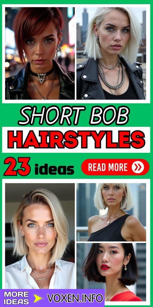 23 Trendy Short Bob Hairstyles for Every Hair Type and Face Shape