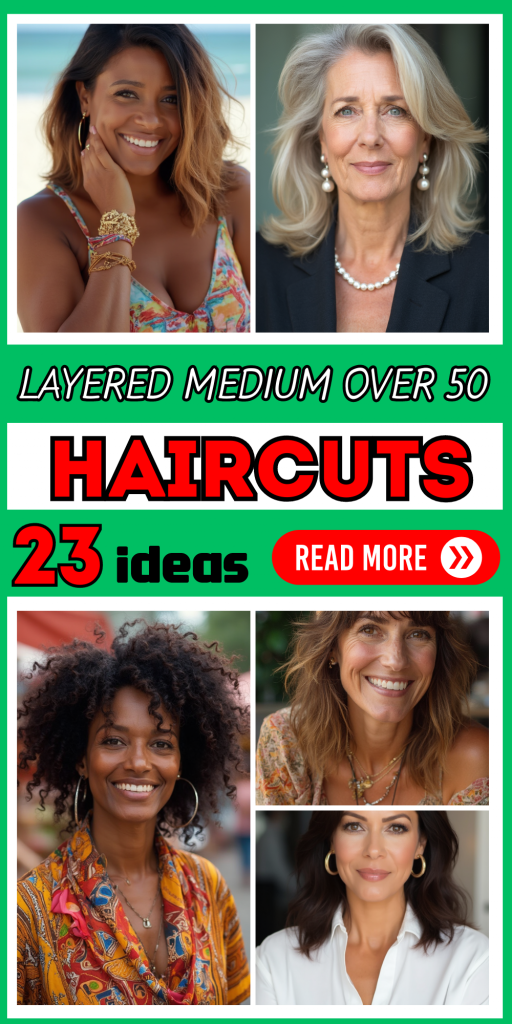 23 Stylish Medium-Length Layered Haircuts for Women Over 50 – 2024 Trends