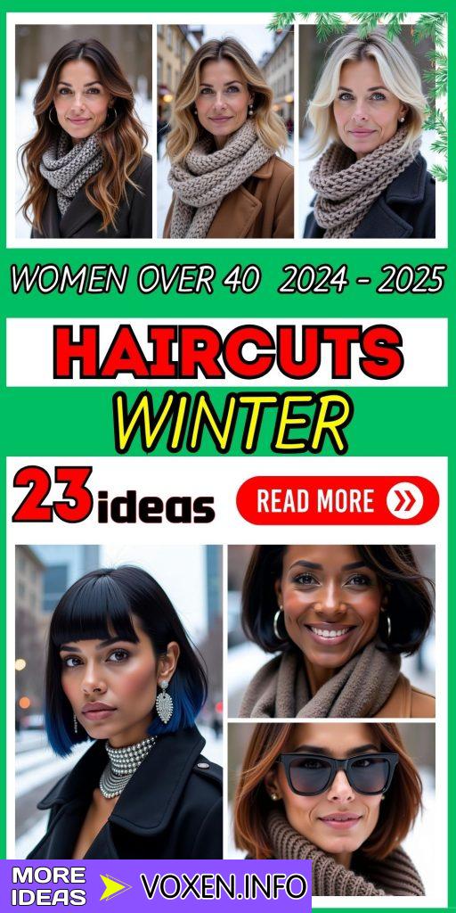 23 Trendy Winter Haircuts for Women Over 40 2024-2025: Stylish Bob, Lob, Pixie, and More!