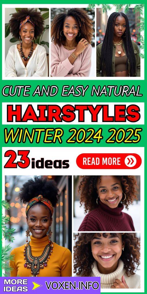 23 Cute and Easy Winter Natural Hairstyles for Effortless Style 2024 2025