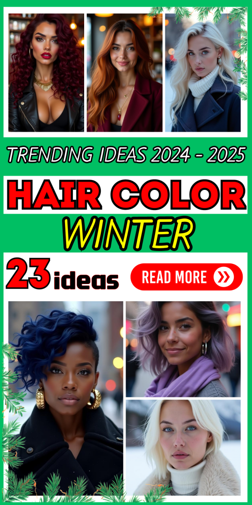 23 Top Winter Hair Color Trends for 2024-2025 – Frosted Blondes and Rich Brunettes