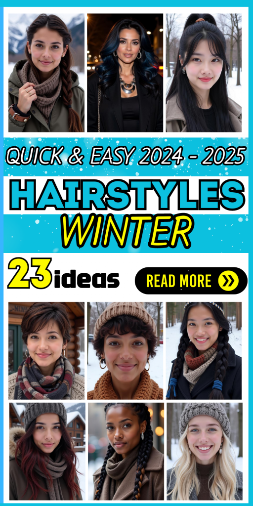 23 Quick and Easy Winter Hairstyles 2024-2025: Stay Chic in the Cold