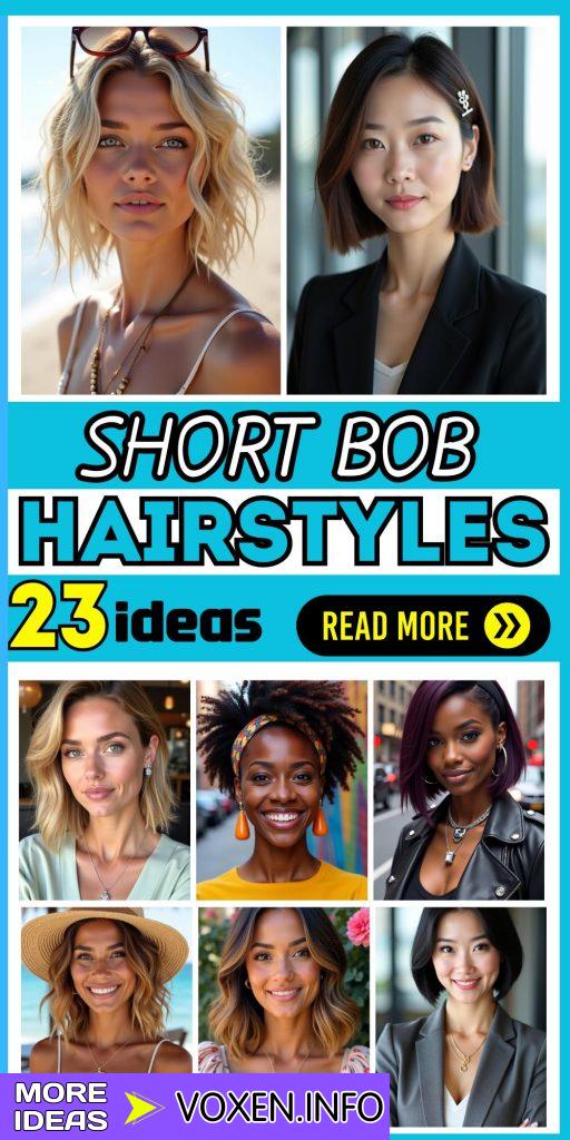 23 Trendy Short Bob Hairstyles for Every Hair Type and Face Shape