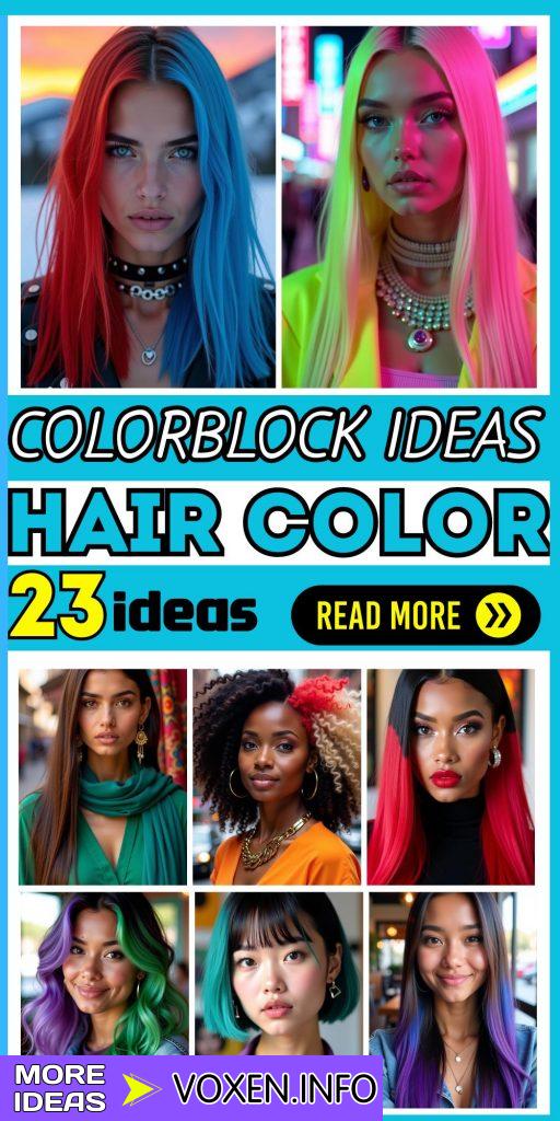 23 Stunning Colorblock Hair Ideas to Elevate Your Style