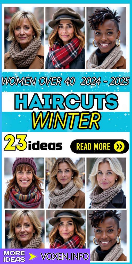 23 Trendy Winter Haircuts for Women Over 40 2024-2025: Stylish Bob, Lob, Pixie, and More!