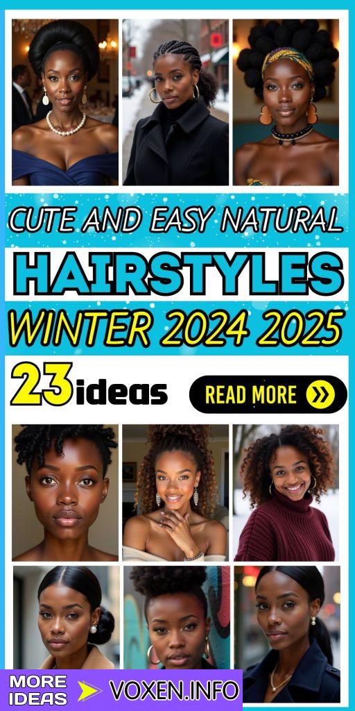 23 Cute and Easy Winter Natural Hairstyles for Effortless Style 2024 2025