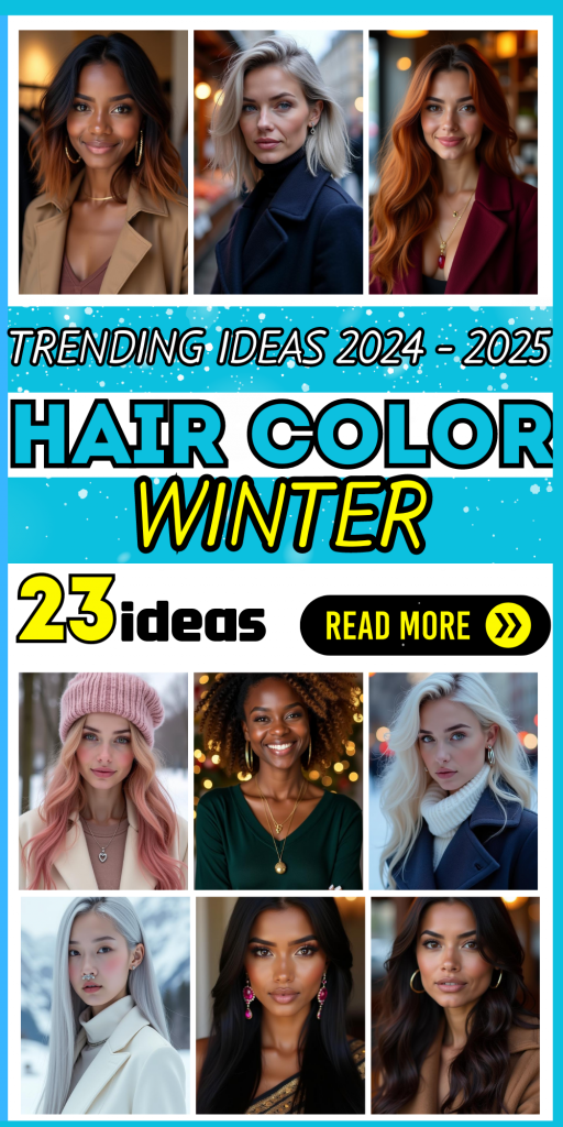 23 Top Winter Hair Color Trends for 2024-2025 – Frosted Blondes and Rich Brunettes