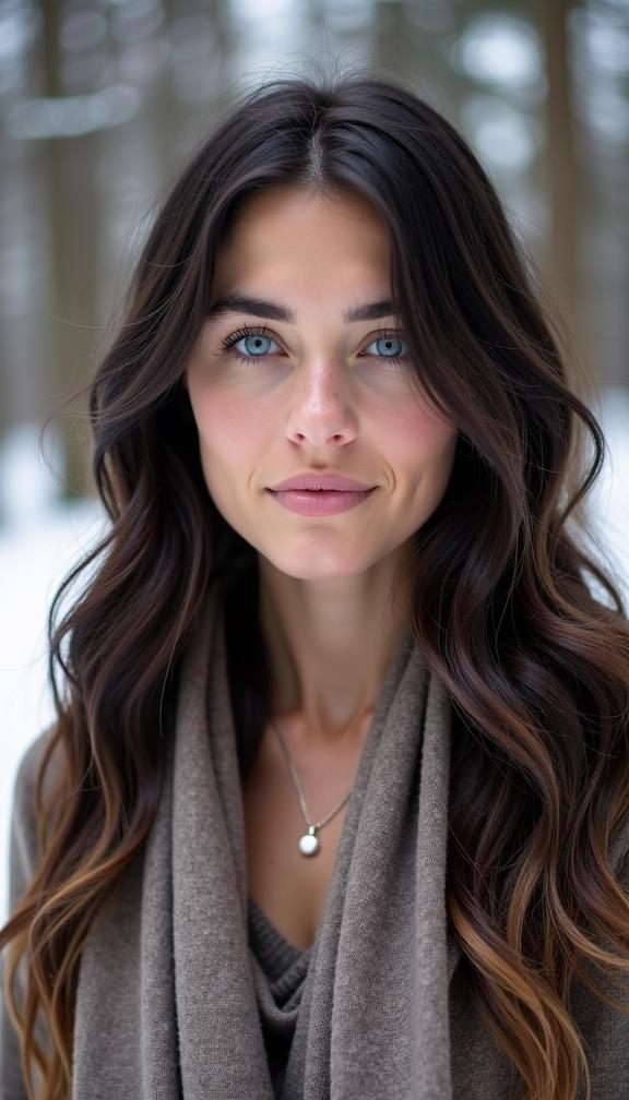 23 Dark Winter Hair Colors 2024-2025: Top Trendy Brunette Shades with Highlights & Balayage