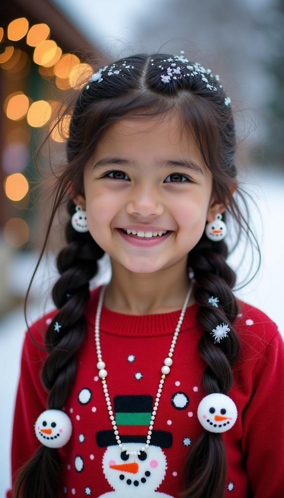 23 Festive Christmas Hairstyles for Kids | Holiday Hair Ideas