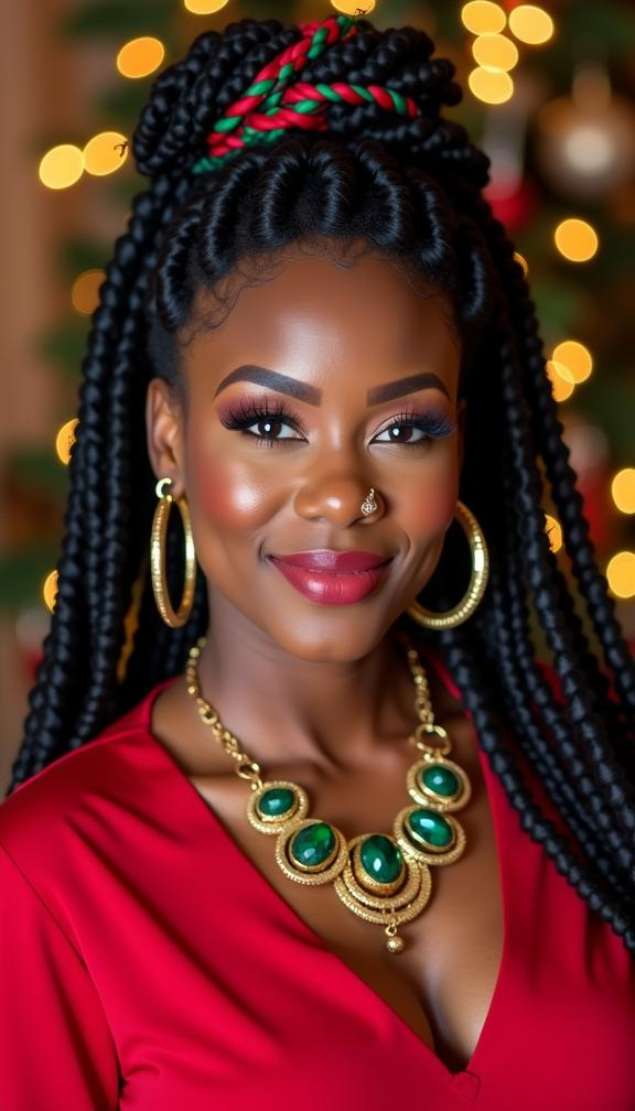 23 Stunning Christmas Hairstyles for Black Women – Braids, Wigs, and Natural Hair Ideas