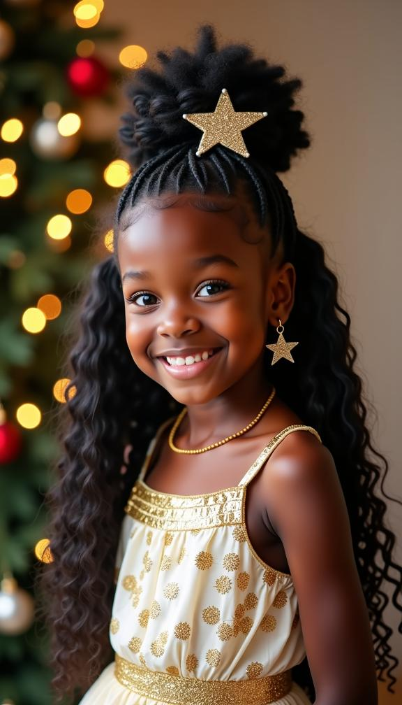 23 Festive Christmas Hairstyles for Kids | Holiday Hair Ideas