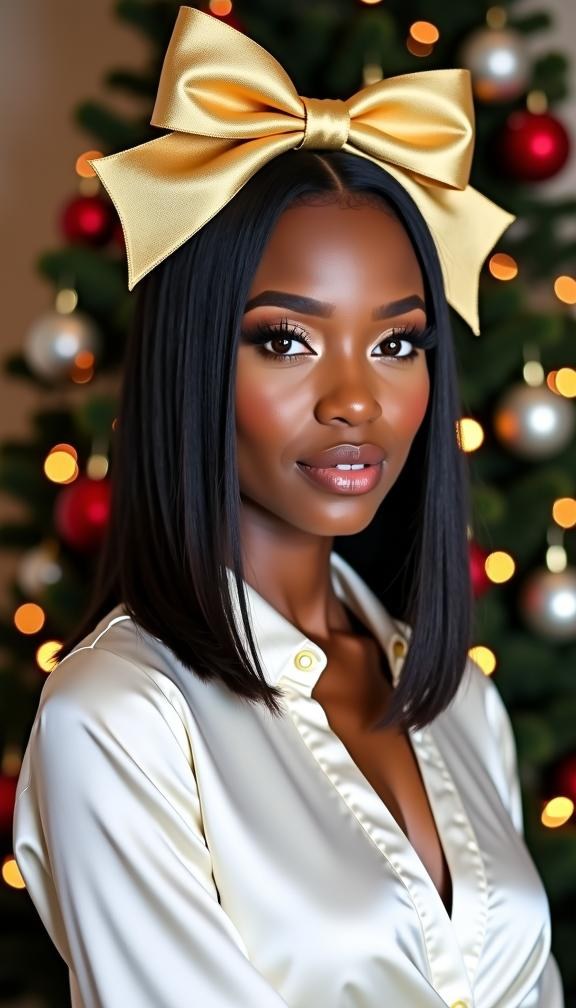 23 Stunning Christmas Hair Accessories Ideas for Women and Kids