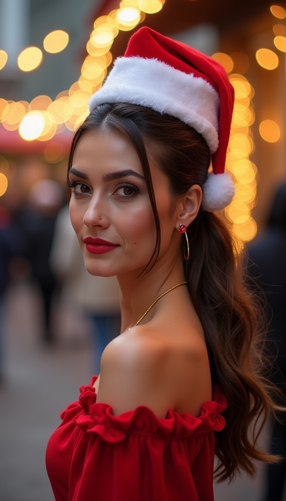 23 Stunning Christmas Hat Hairstyles for a Festive Look This Holiday Season