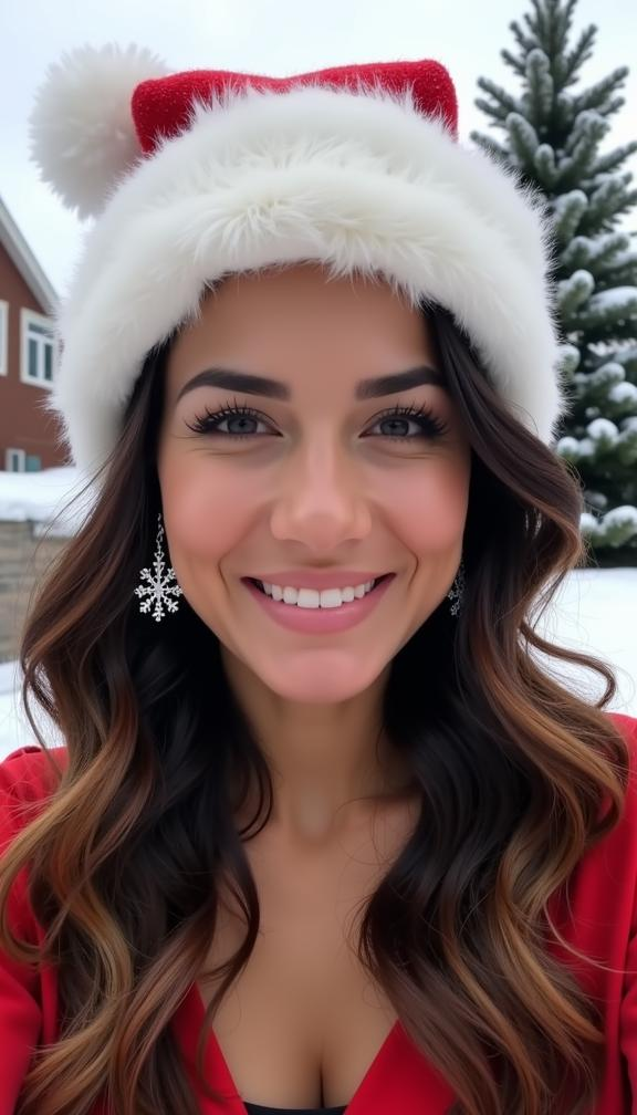 23 Stunning Christmas Hat Hairstyles for a Festive Look This Holiday Season