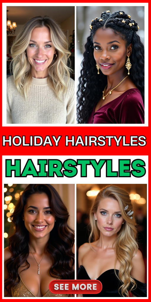 23 Gorgeous Holiday Hairstyles for Every Hair Type and Length