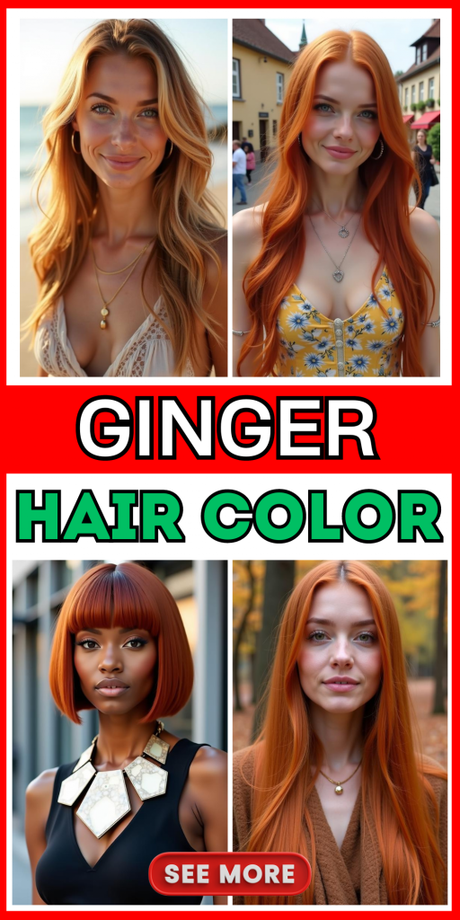 23 Stunning Ginger Hair Colors for Every Skin Tone: From Fiery Copper to Soft Strawberry Blonde