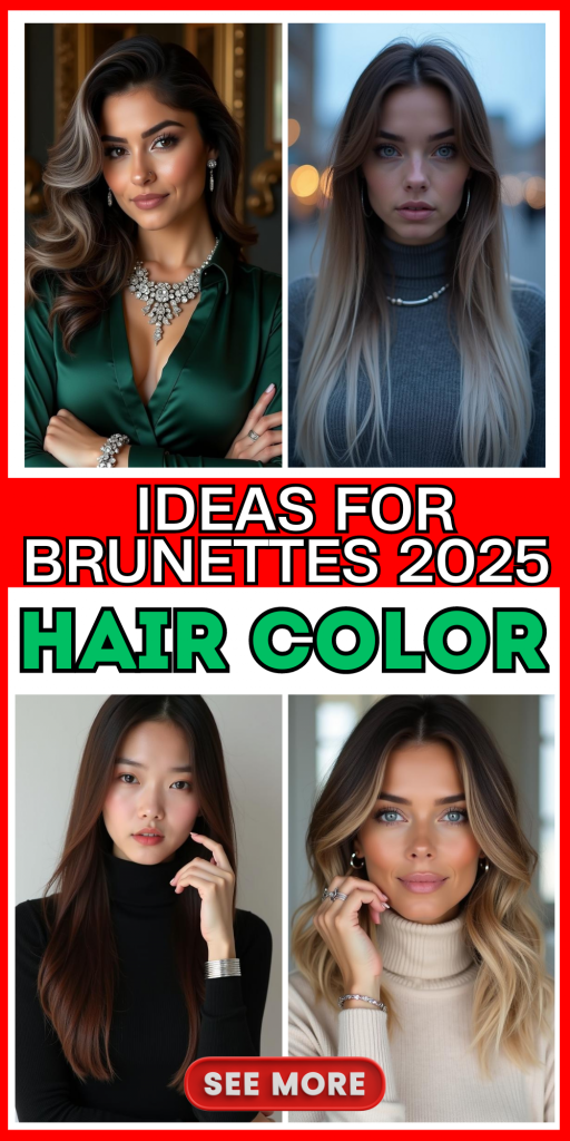 23 Stunning Hair Color Ideas for Brunettes – 2025's Hottest Trends and Subtle Highlights