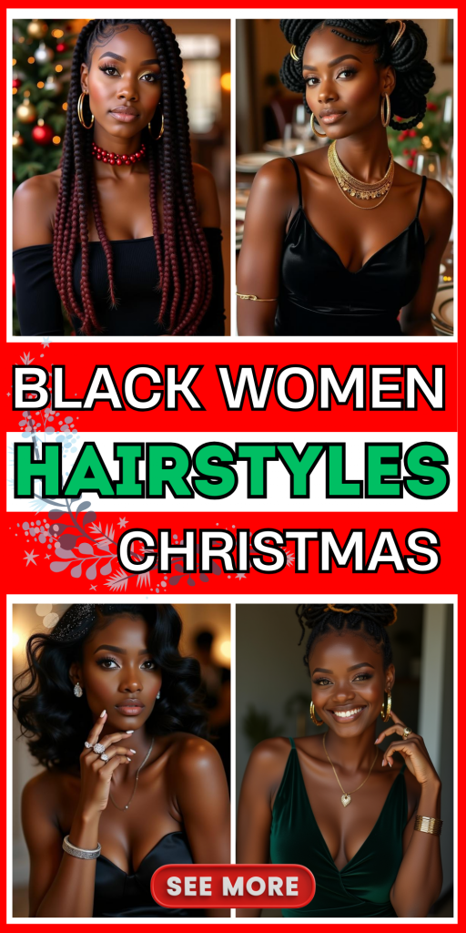 23 Stunning Christmas Hairstyles for Black Women – Braids, Wigs, and Natural Hair Ideas