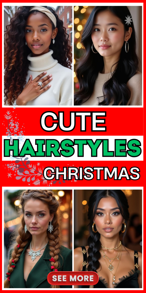 23 Cute Christmas Hairstyles for Kids, Teens & Women – Easy Holiday Looks for All Hair Types