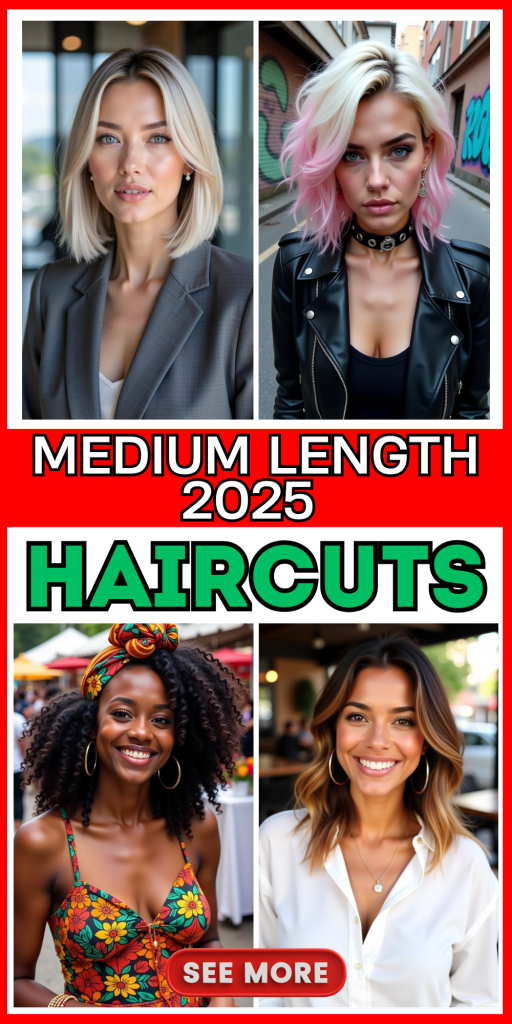 23 Top Medium-Length Haircuts for 2025: Styles You’ll Love