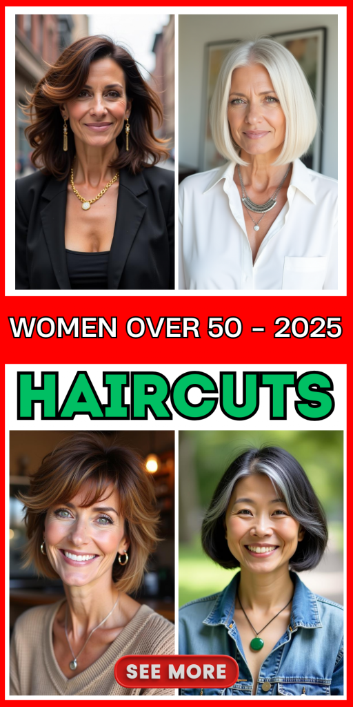 23 Best New Haircuts for Women Over 50 in 2025 – Trendy, Youthful, and Flattering Styles