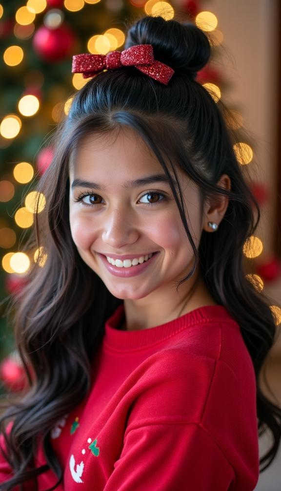 23 Fun and Easy Christmas Hair Ideas for Women, Kids, and Teens – Cute Holiday Hairstyles