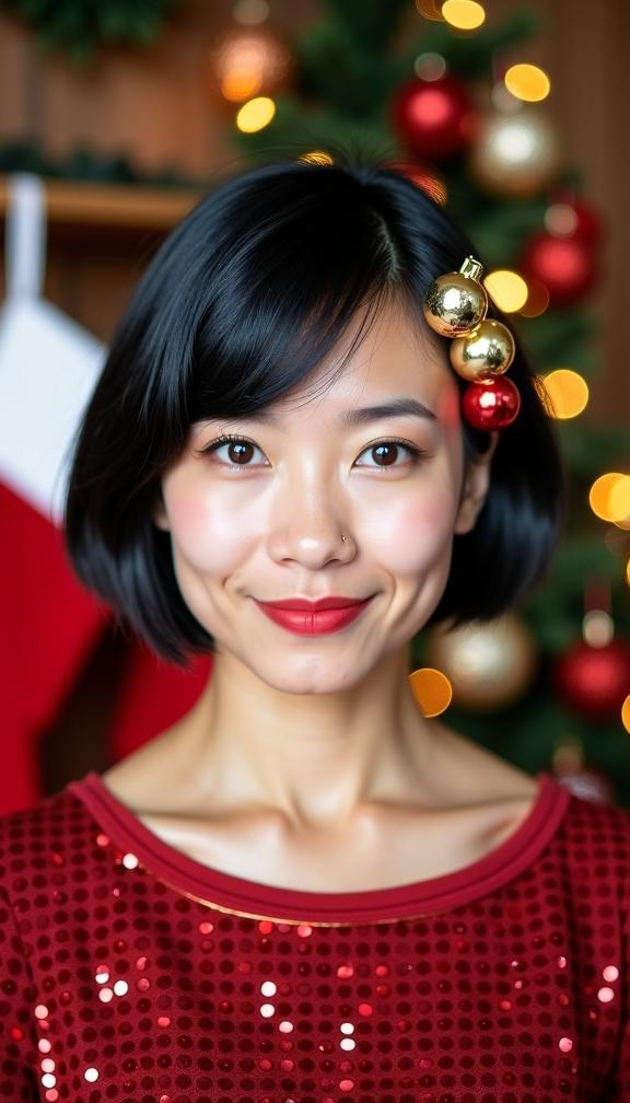 23 Stunning Christmas Hair Accessories Ideas for Women and Kids