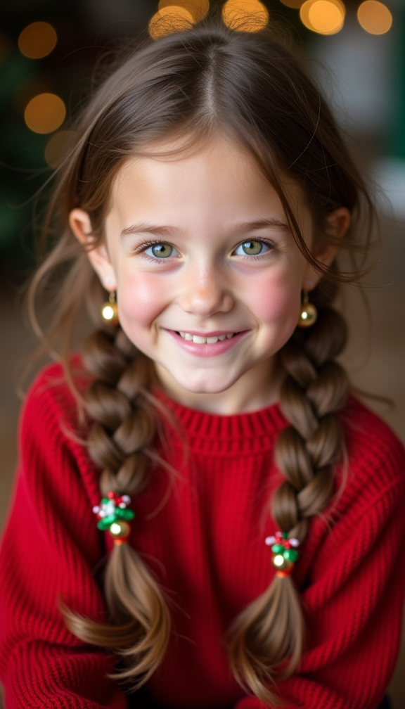 23 Festive Christmas Hairstyles for Kids | Holiday Hair Ideas