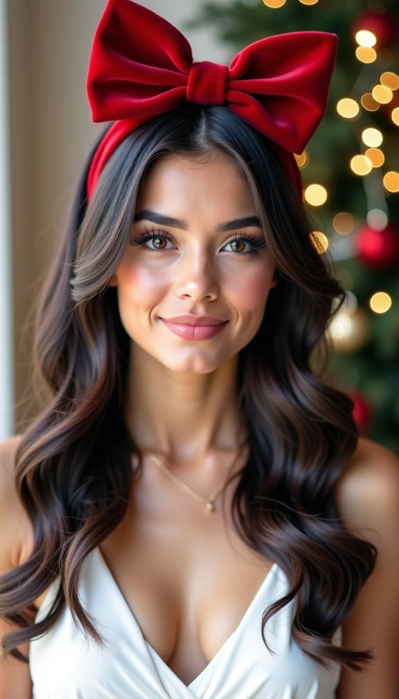 23 Stunning Christmas Hair Accessories Ideas for Women and Kids