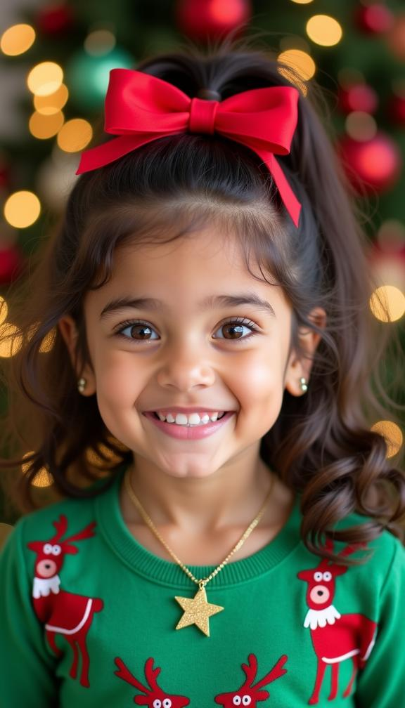 23 Festive Christmas Hairstyles for Kids | Holiday Hair Ideas