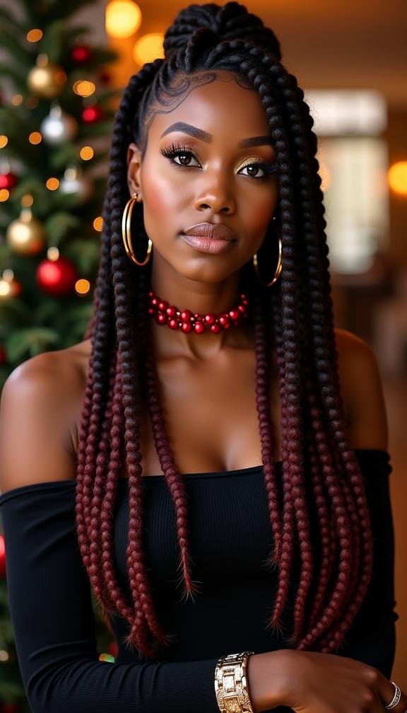 23 Stunning Christmas Hairstyles for Black Women – Braids, Wigs, and Natural Hair Ideas