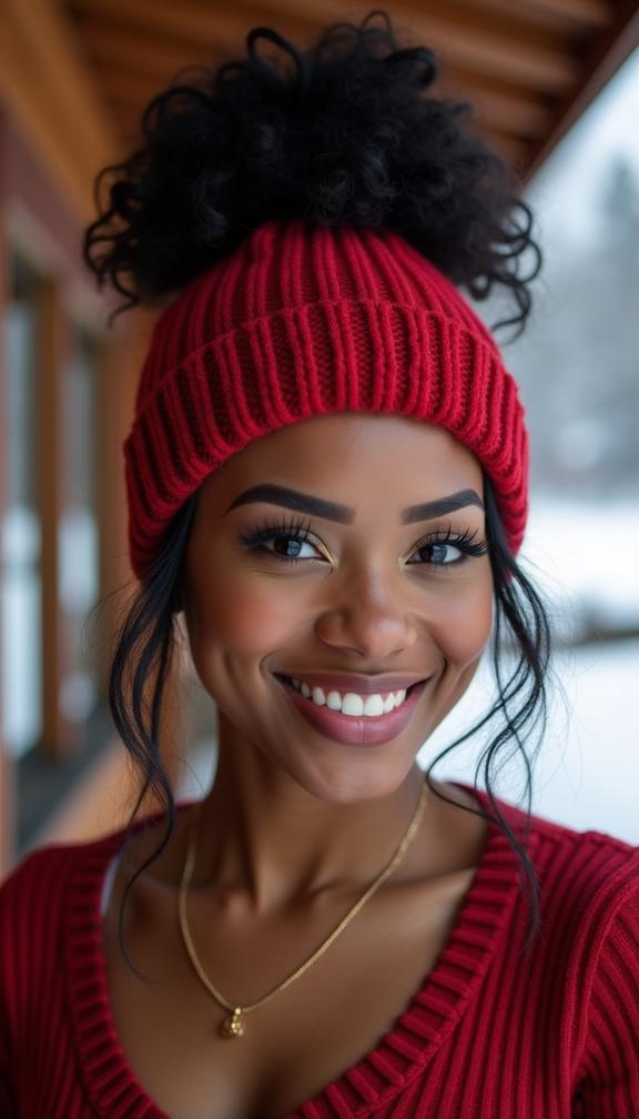 23 Stunning Christmas Hat Hairstyles for a Festive Look This Holiday Season