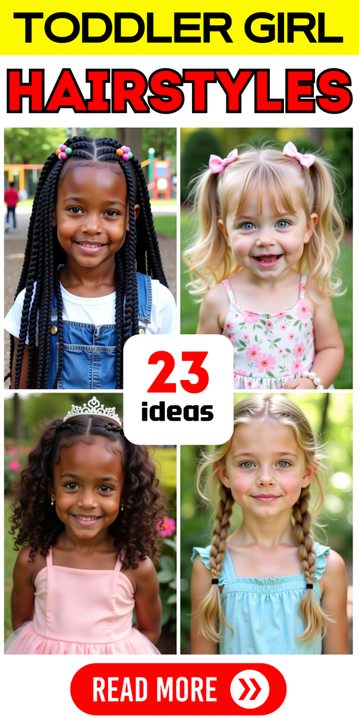 23 Top Cute Toddler Hairstyles for Girls: Curly, Short, and Braided Styles