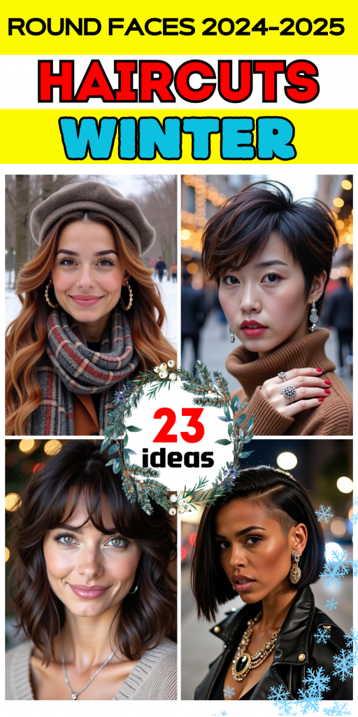 23 Top Winter Haircuts for Round Faces: Trendy Short and Long Styles for 2024-2025