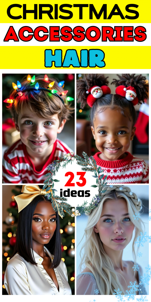 23 Stunning Christmas Hair Accessories Ideas for Women and Kids