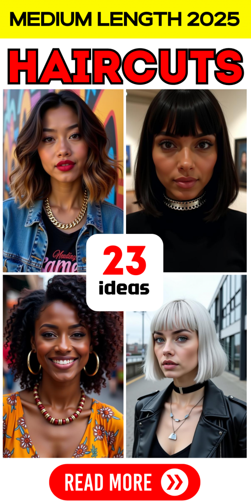 23 Top Medium-Length Haircuts for 2025: Styles You’ll Love