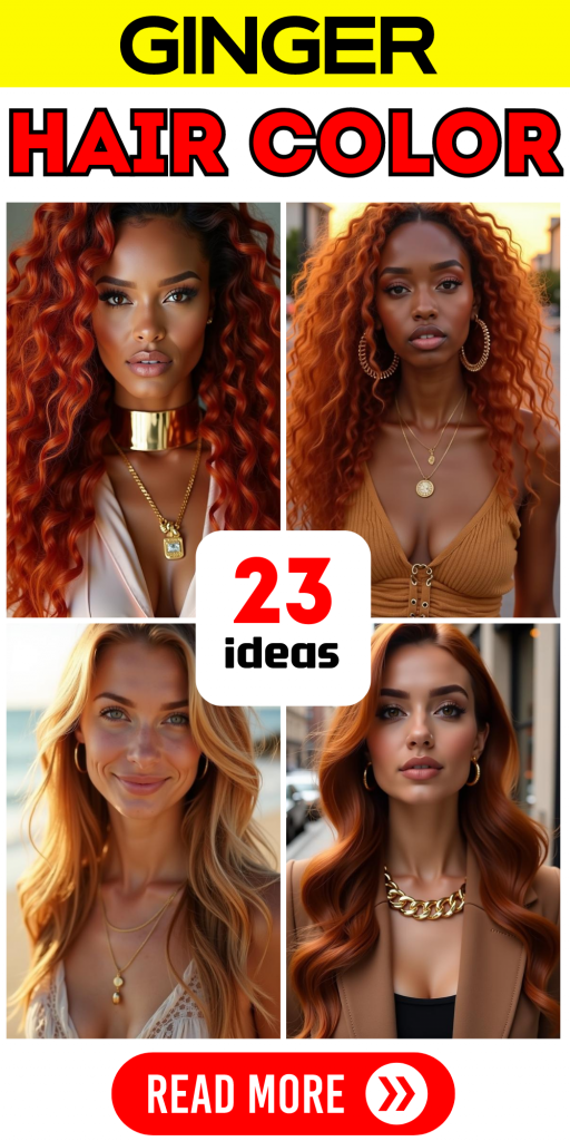 23 Stunning Ginger Hair Colors for Every Skin Tone: From Fiery Copper to Soft Strawberry Blonde