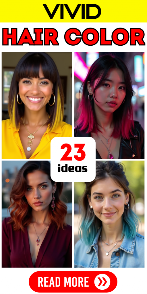 23 Vivid Hair Color Ideas for Short, Long, and Pixie Cuts: Bold Hues and Placement Inspiration