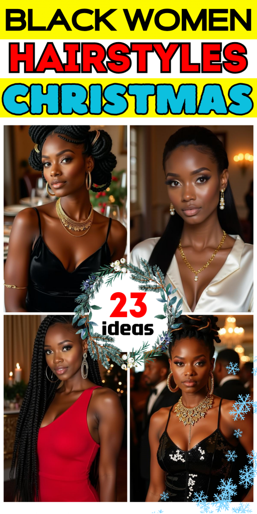 23 Stunning Christmas Hairstyles for Black Women – Braids, Wigs, and Natural Hair Ideas